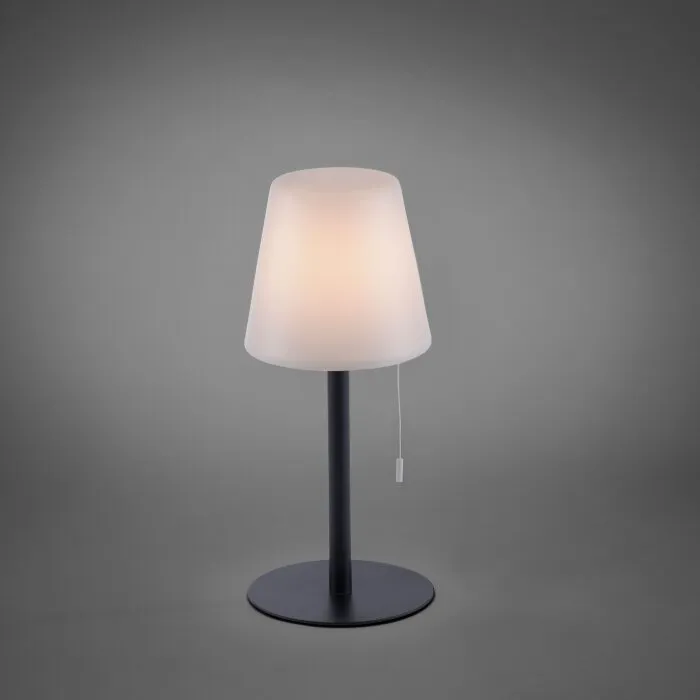 Leuchten Direkt KENO Lampada da tavolo LED Nero, 1-Luce