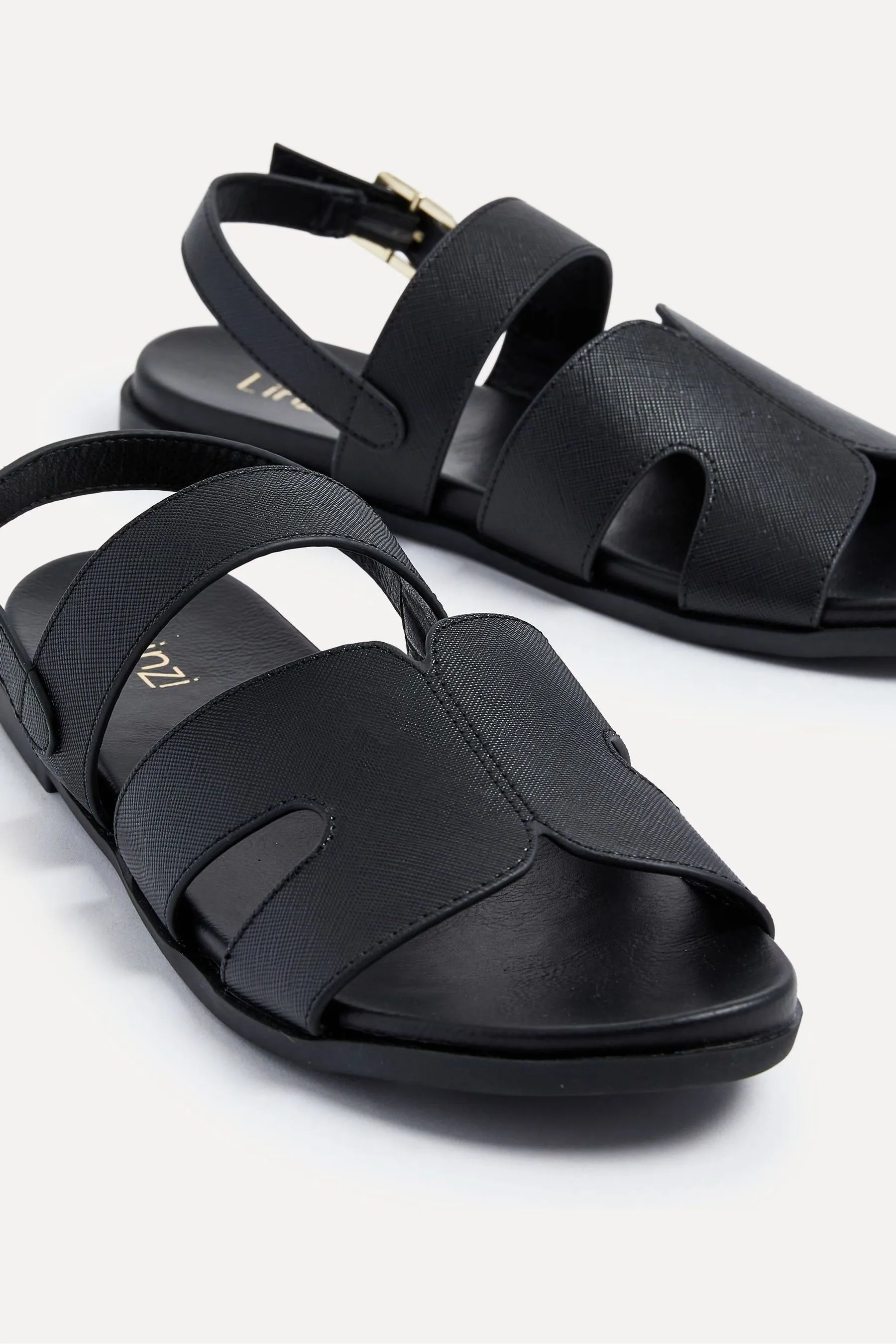 Linzi Island - Sandali piatta con Velcro a strappo