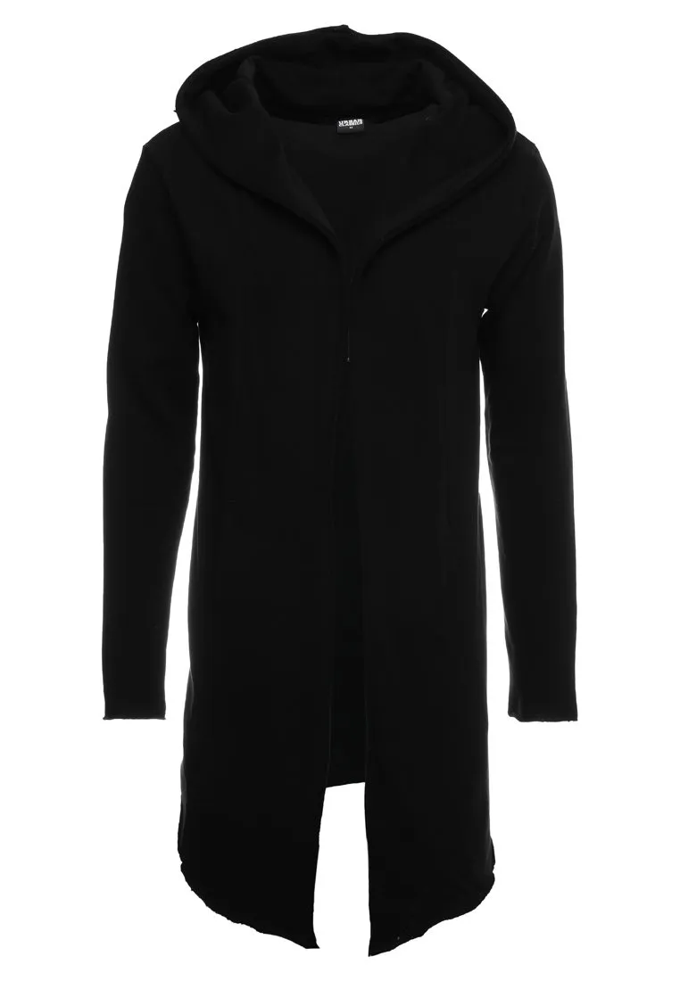 LONG HOODED OPEN EDGE CARDIGAN - Felpa con zip