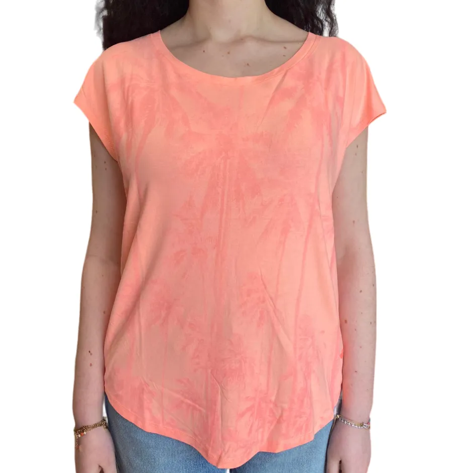 Lotto maglietta manica corta da donna Tee Palm W II 219474 5P2 pesca rosa