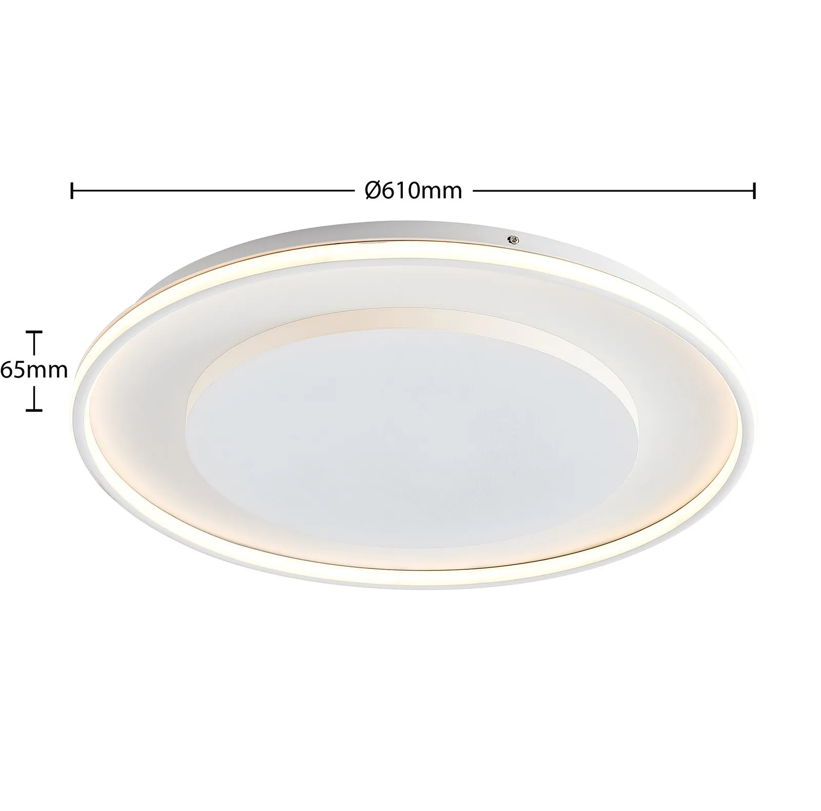 Lucande Murna plafoniera LED, Ø 61 cm