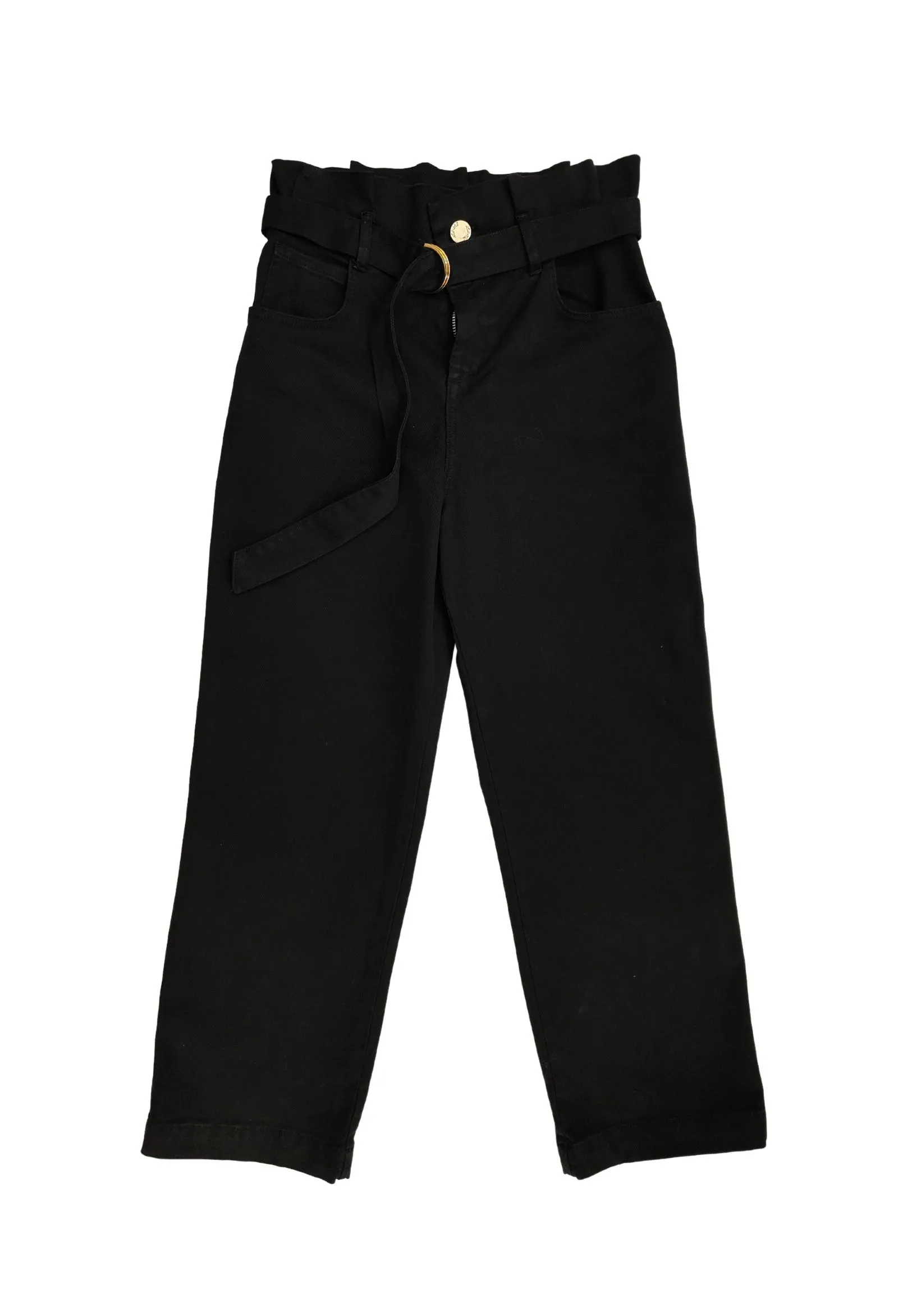 LULU  pantaloni neri modello caramella