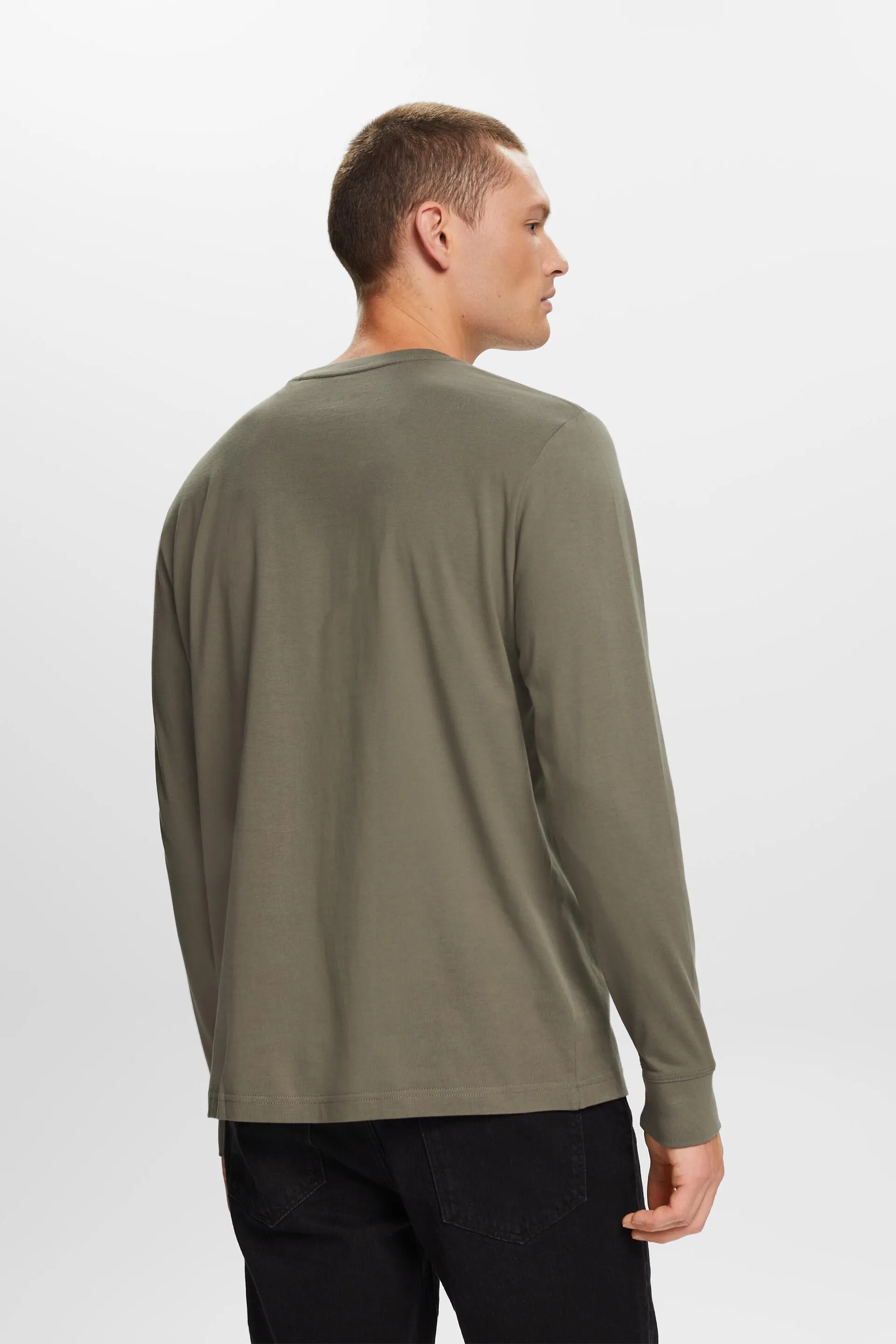 Maglia a maniche lunghe in jersey, 100% cotone