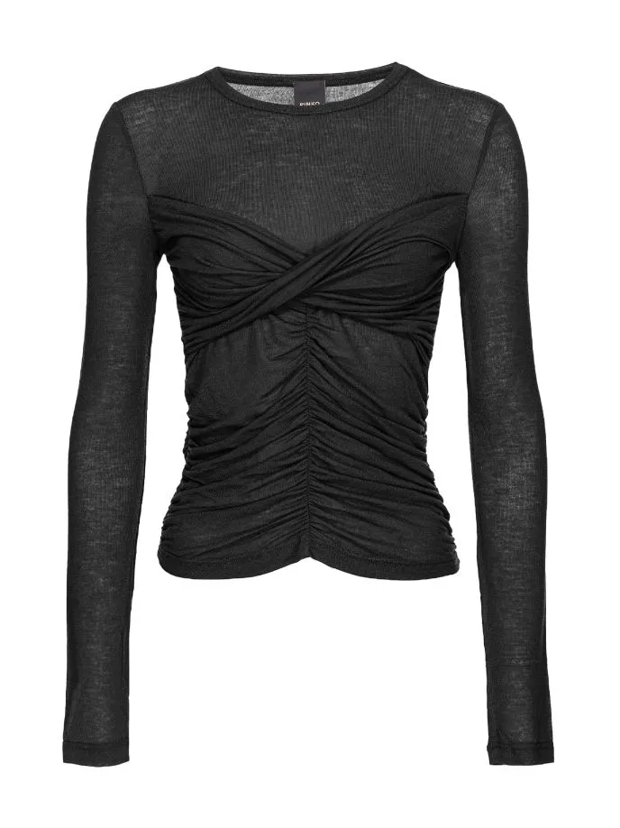 Maglia con drappeggio