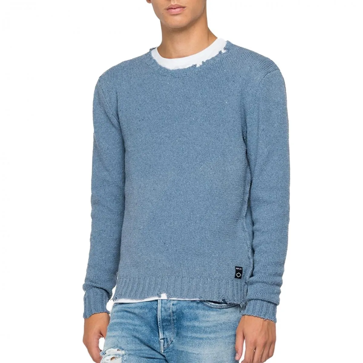 Maglia Girocollo, Blu