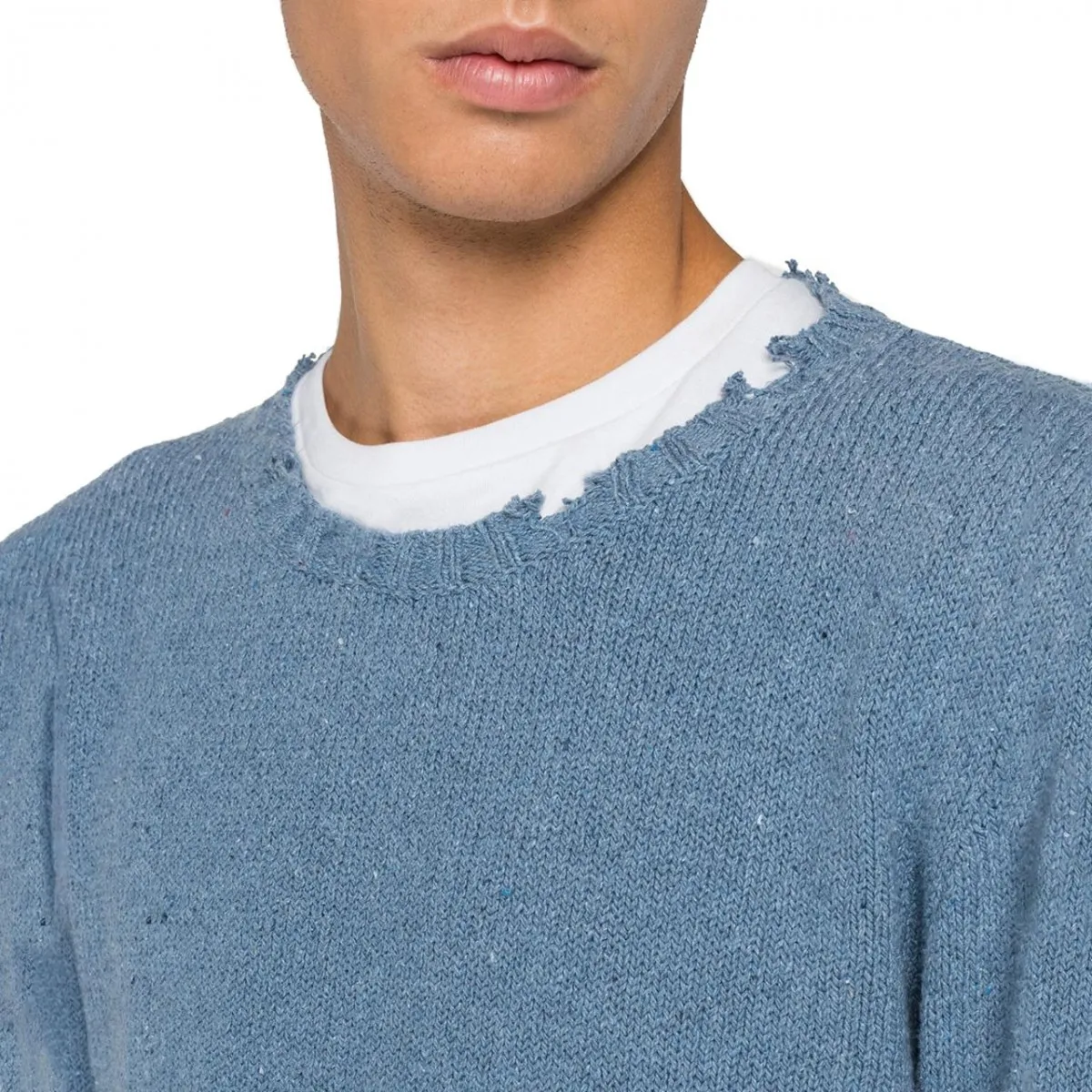 Maglia Girocollo, Blu