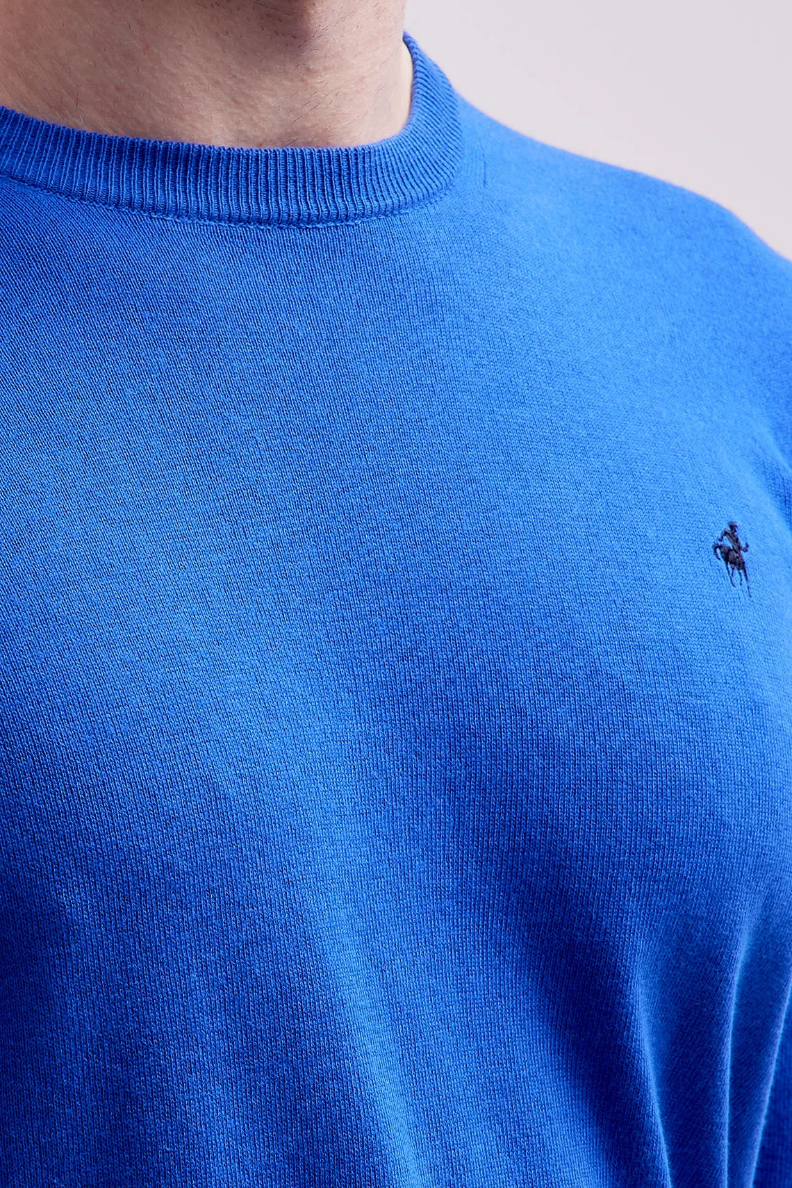 MAGLIA GIROCOLLO COTONE BLUETTE