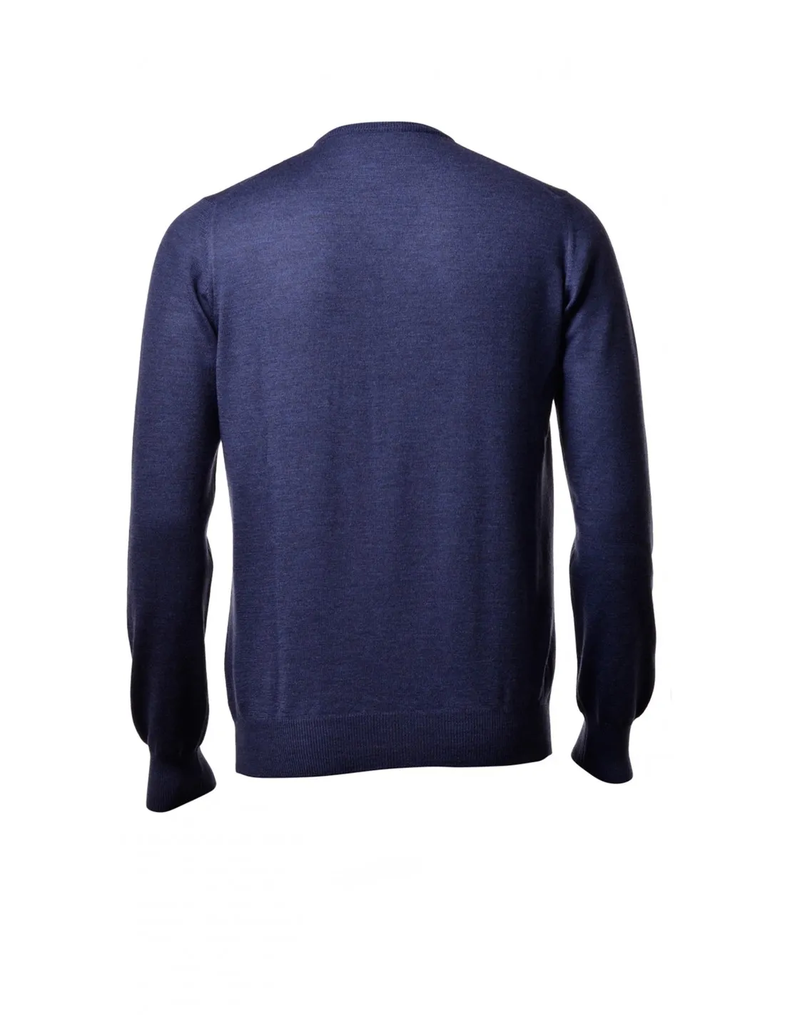 Maglia girocollo ml lana merino bluette taglie forti