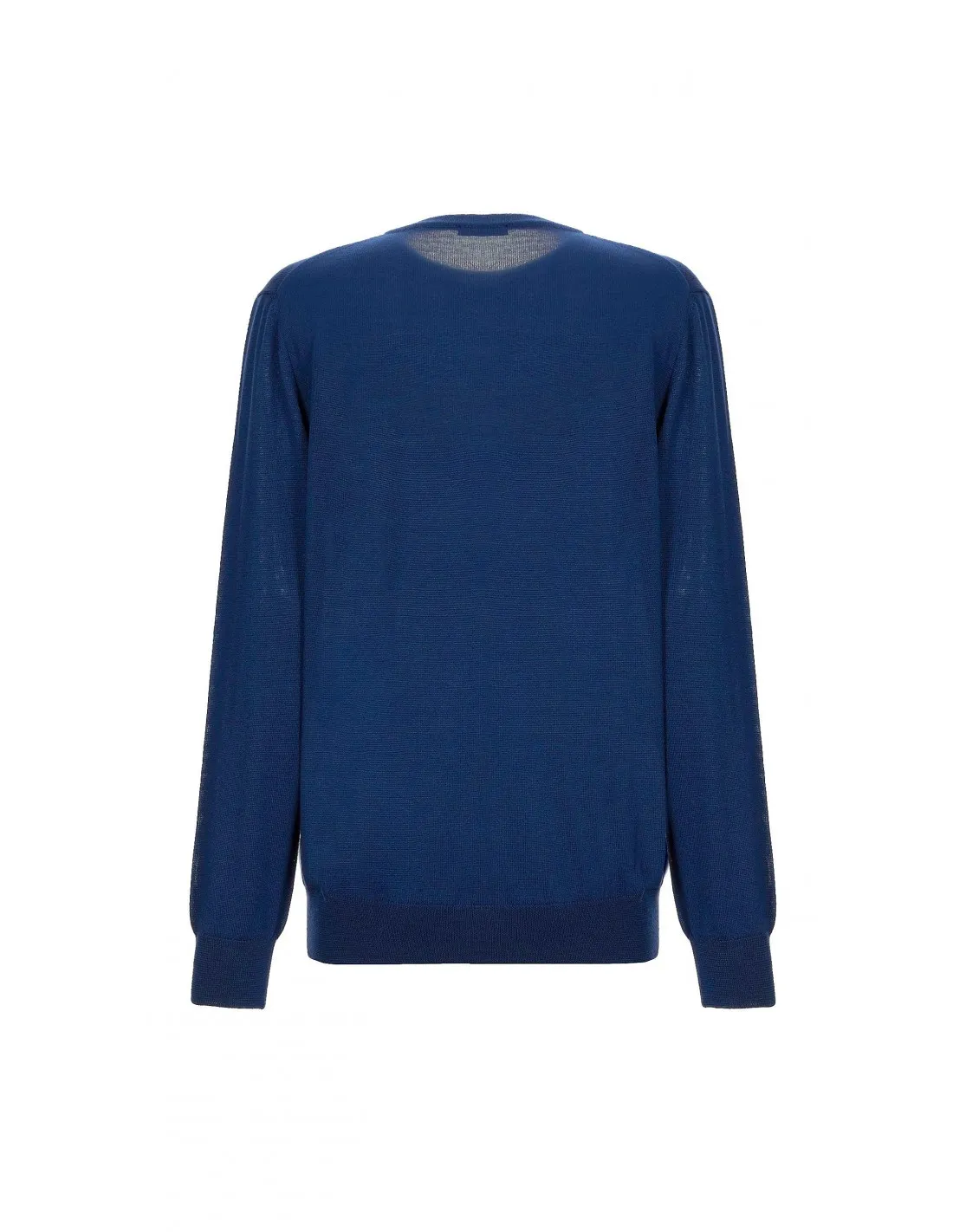 Maglia girocollo ml lana merino bluette taglie forti