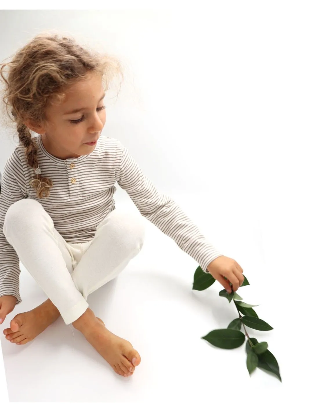 MAGLIA KIDS A SERAFINO IN COTONE BIOLOGICO A RIGHE