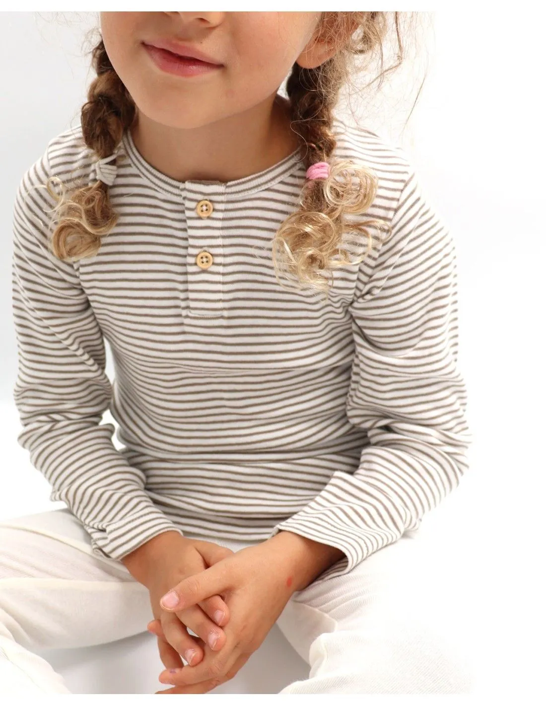MAGLIA KIDS A SERAFINO IN COTONE BIOLOGICO A RIGHE