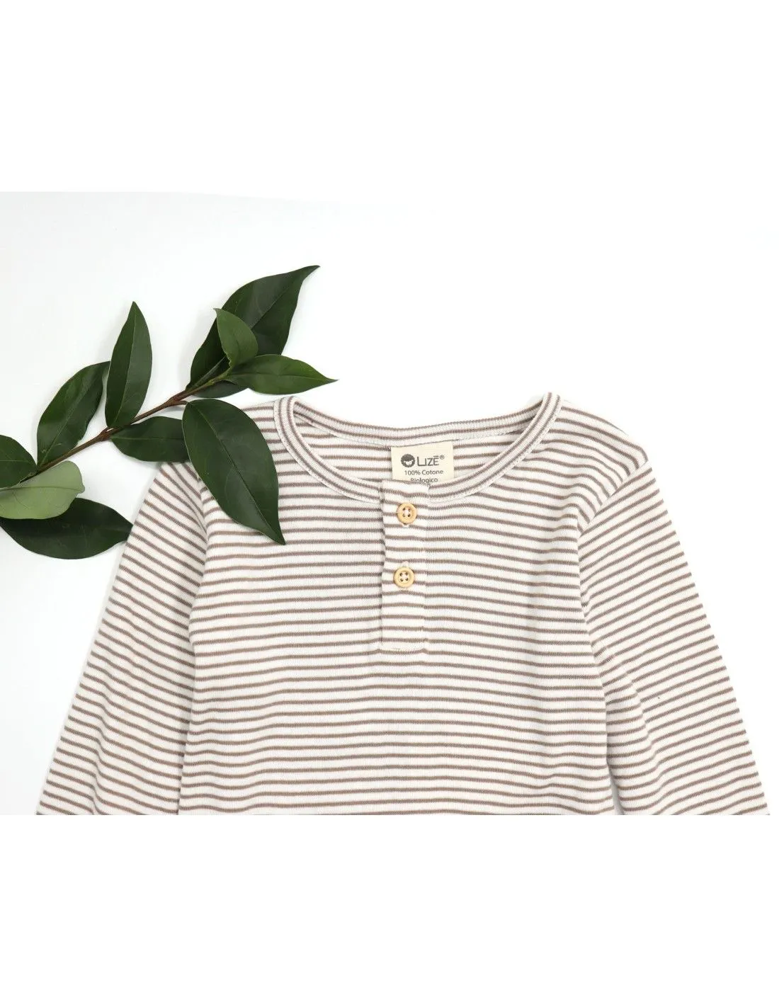 MAGLIA KIDS A SERAFINO IN COTONE BIOLOGICO A RIGHE