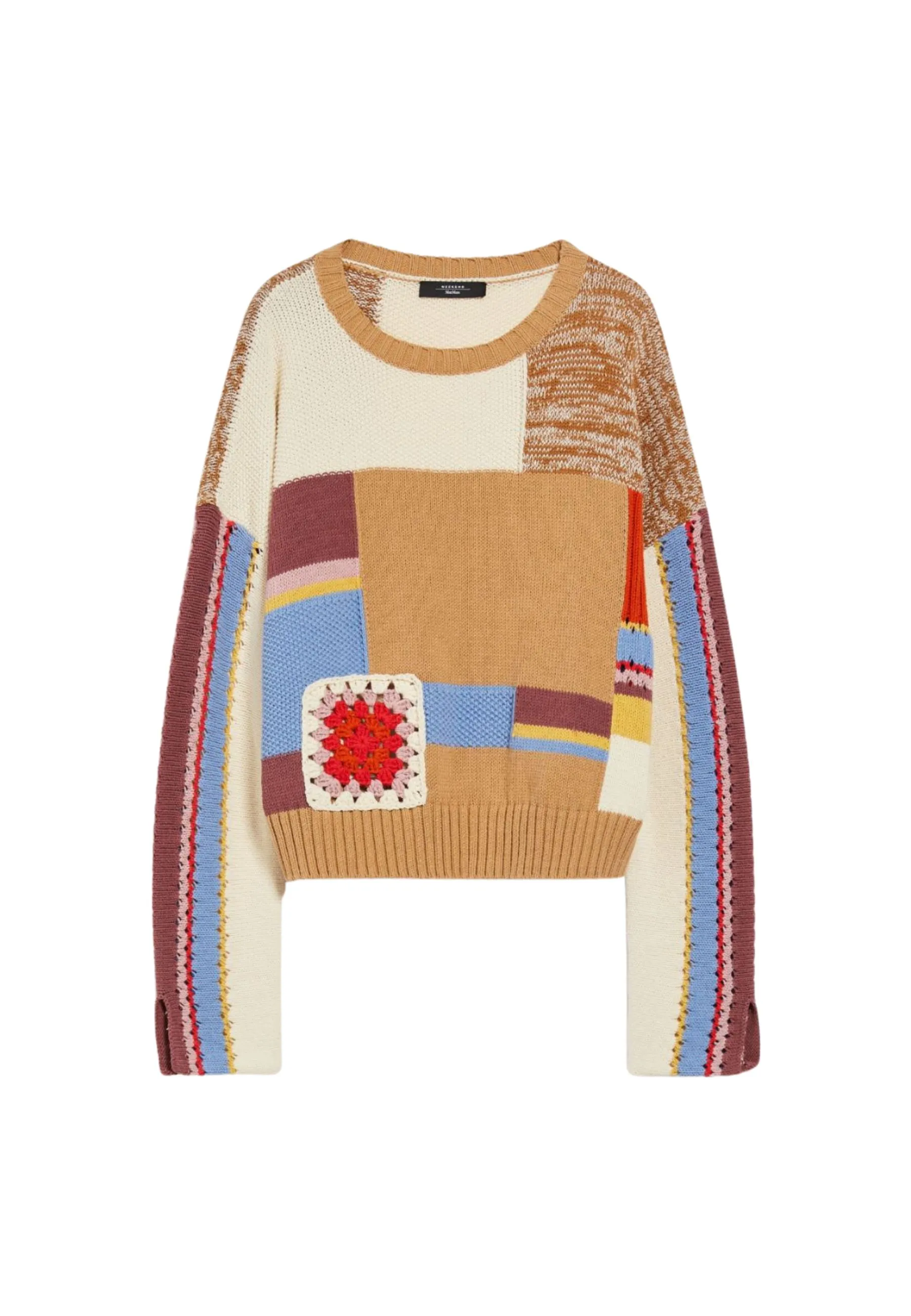 Maglia patchwork in cotone