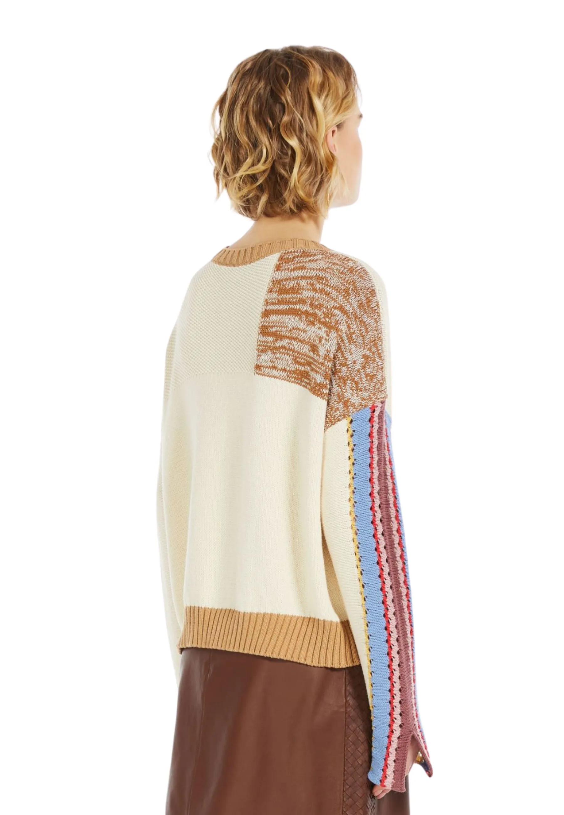 Maglia patchwork in cotone
