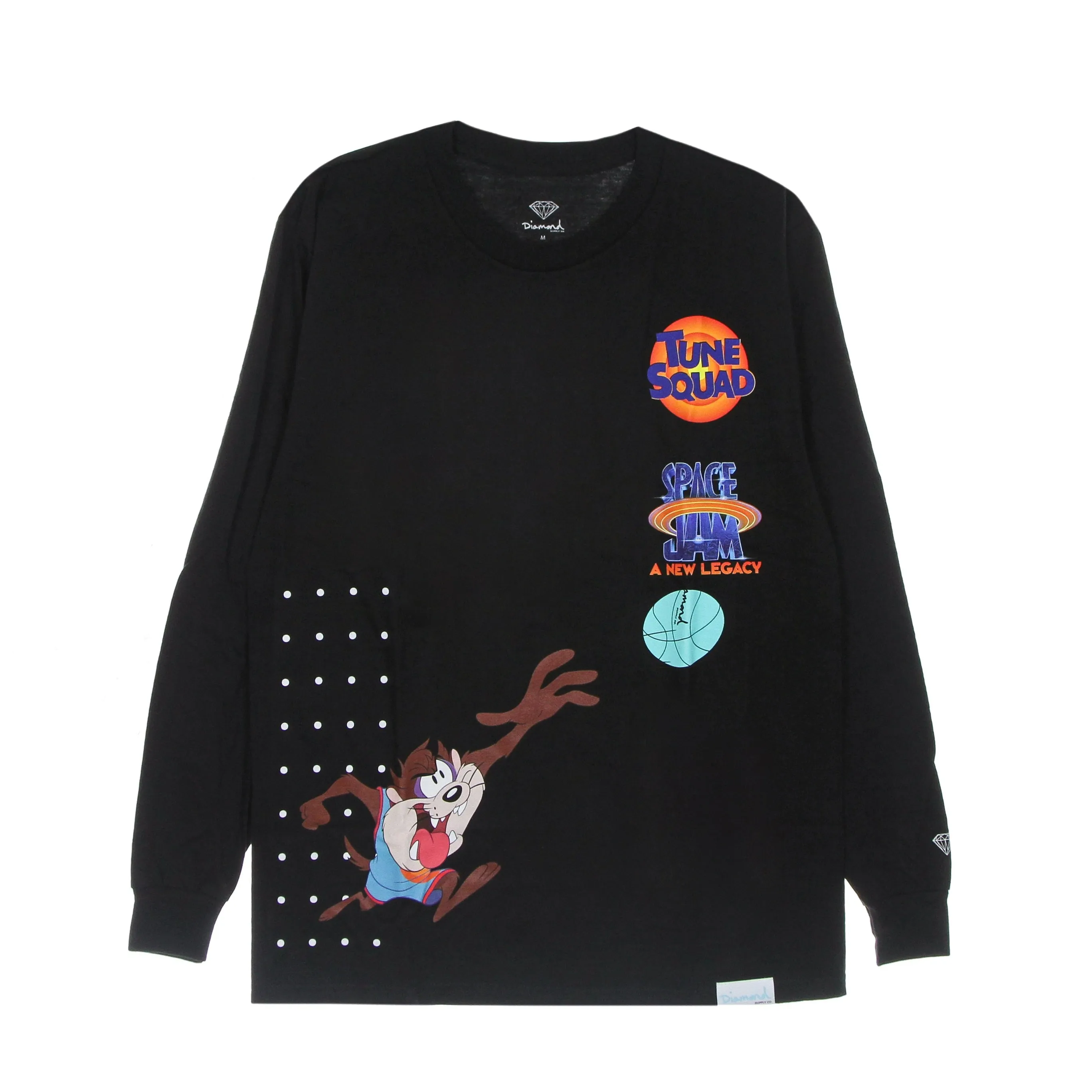 Maglietta Manica Lunga Uomo Hook Shot L/s Tee X Space Jam 2 Black