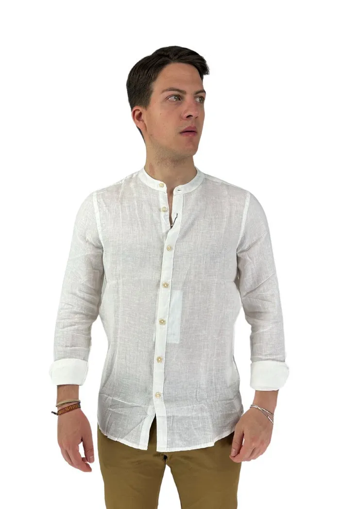 Markup camicia coreana in lino mk13002