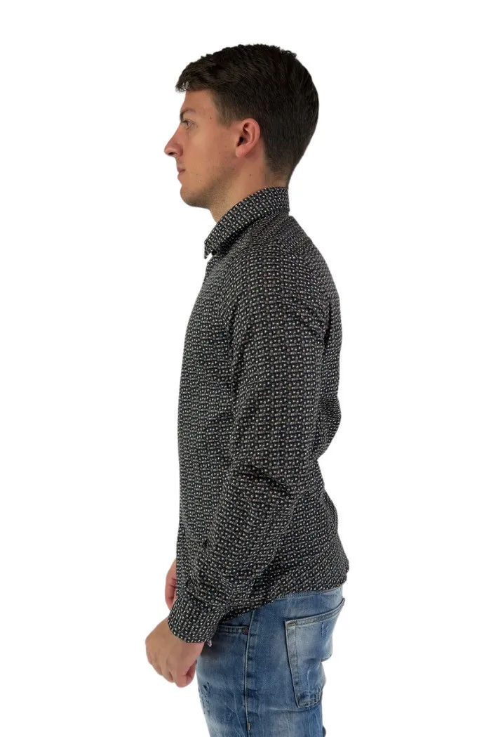 Markup camicia in cotone stretch a fantasia mw593007