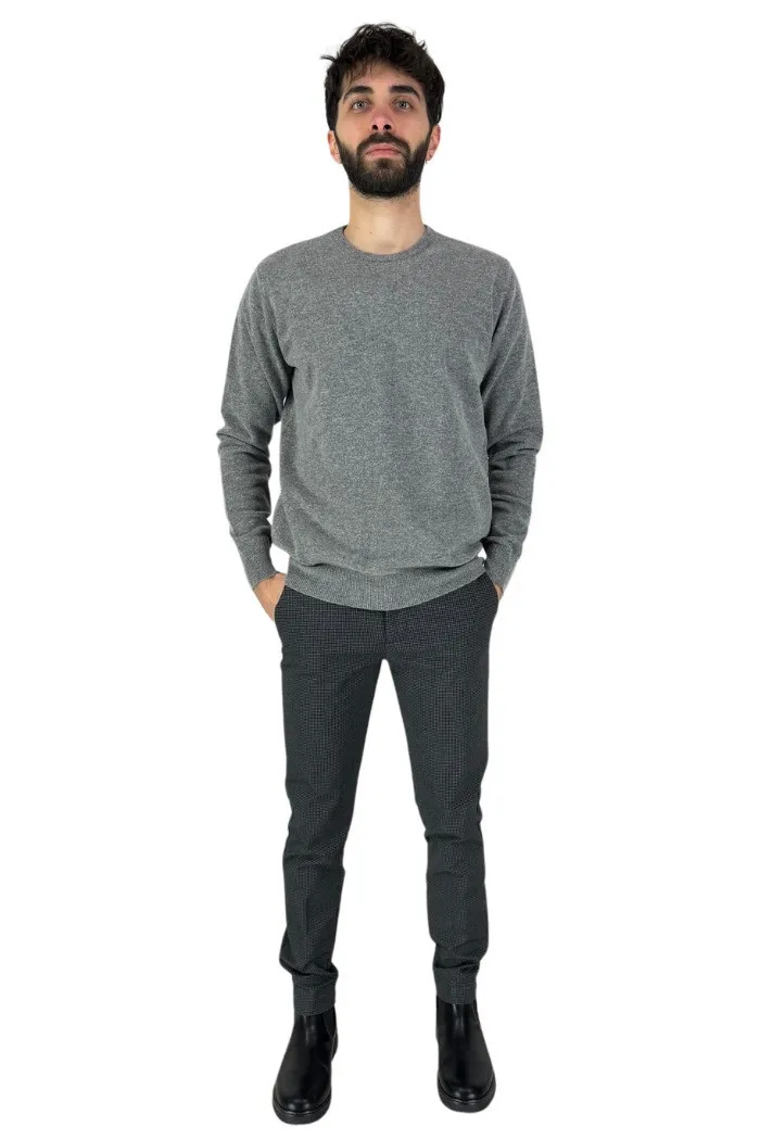 Markup pantalone regular in microfantasia mk595132