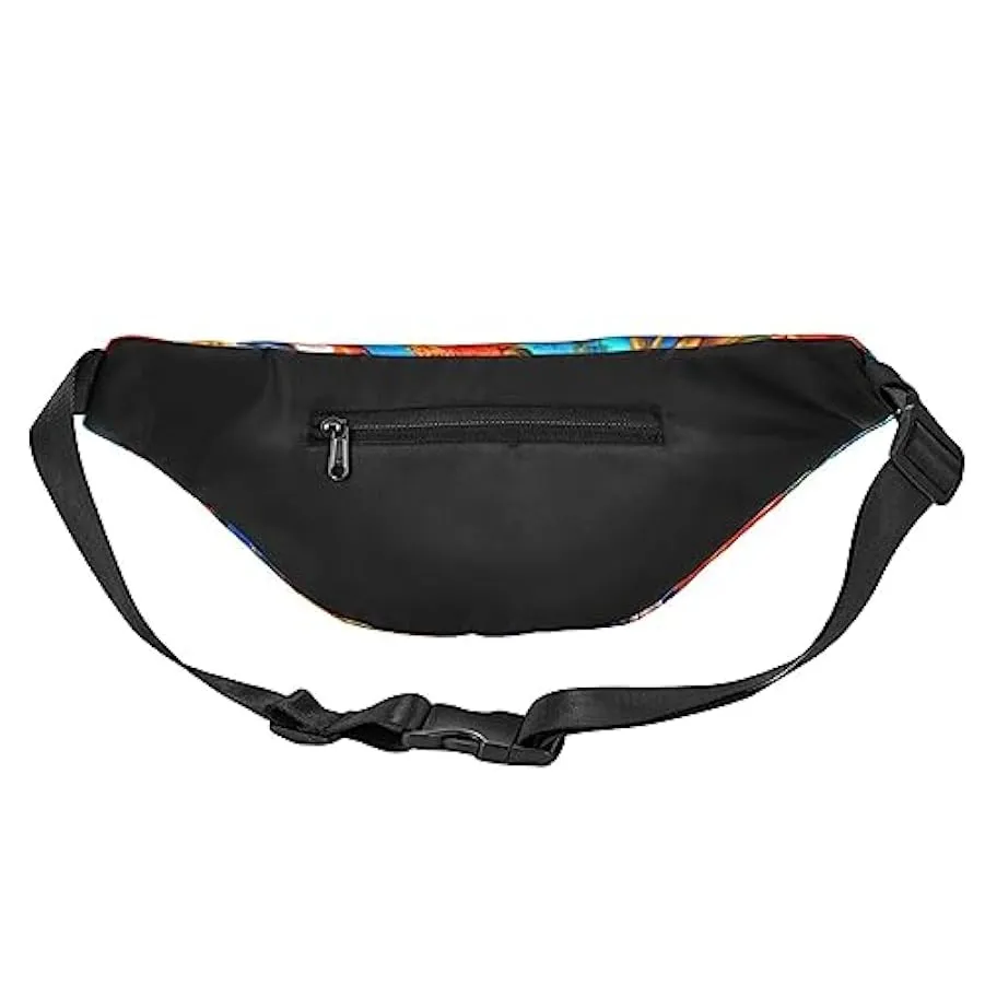 Marsupio per uomo e donna, borsa a tracolla con stampa di pesci tropicali per allenamento, sport, viaggi, Come nella foto, Tagli