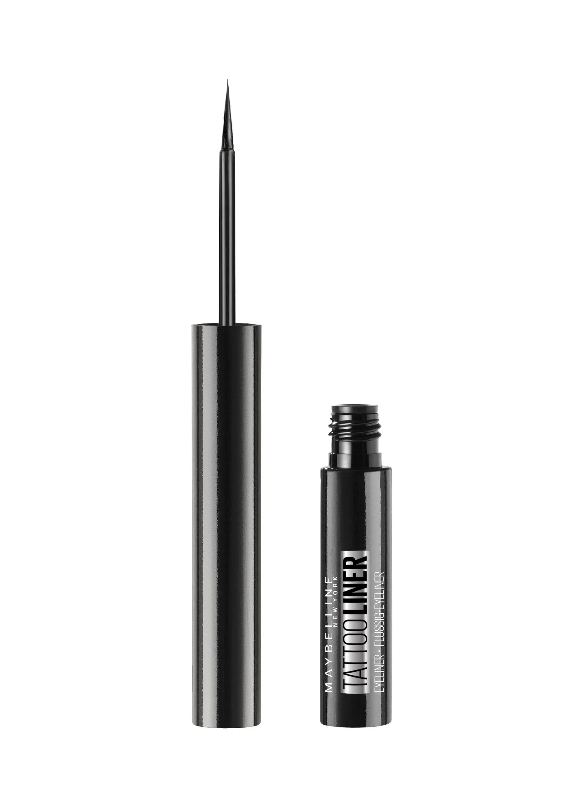 MAYBELLINE  Maybelline New York Eyeliner Tattoo Liner Liquid Ink, A Lunga Tenuta, Nero.