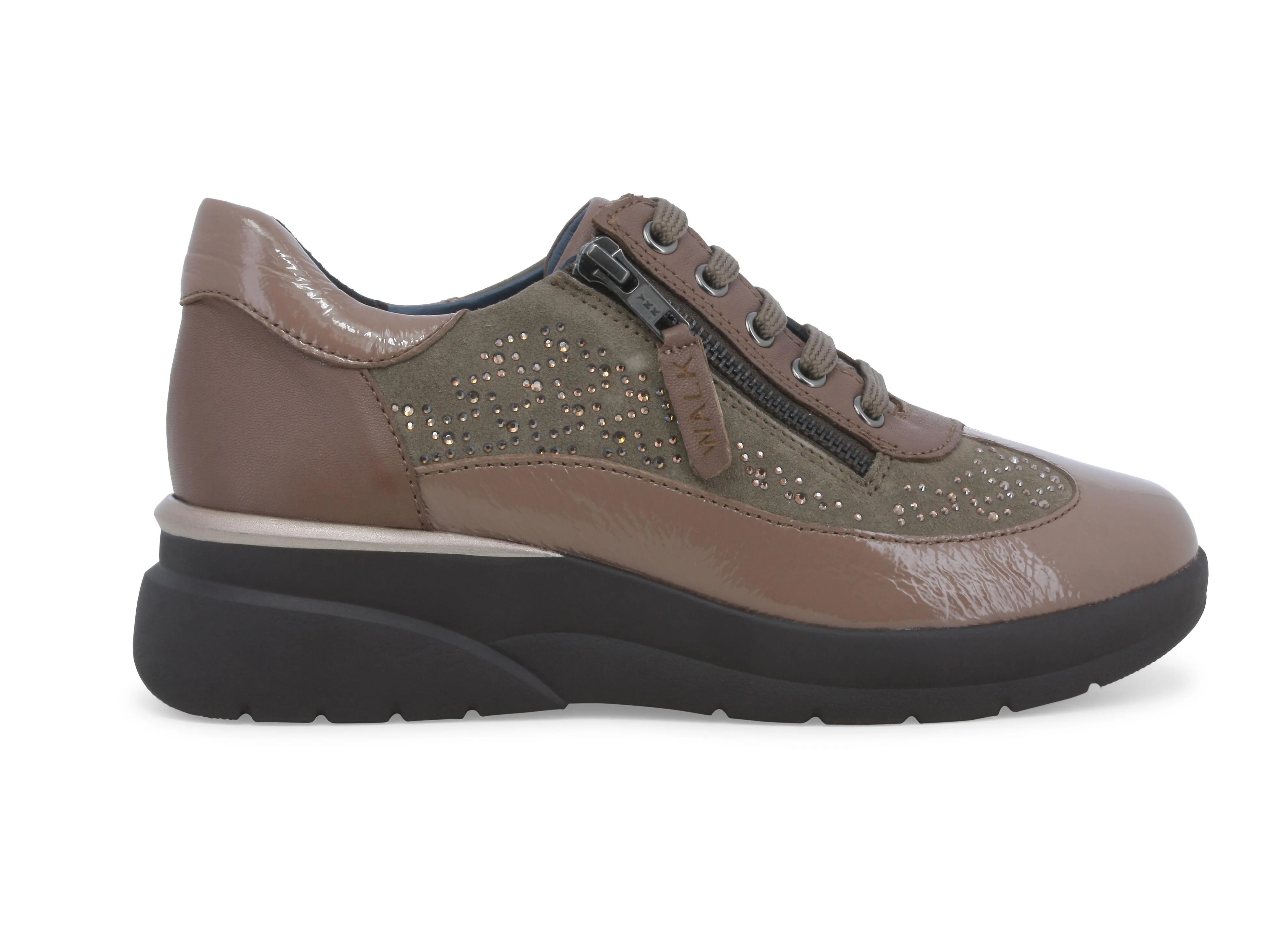 Melluso Sneakers donna in vernice e camoscio taope k55438