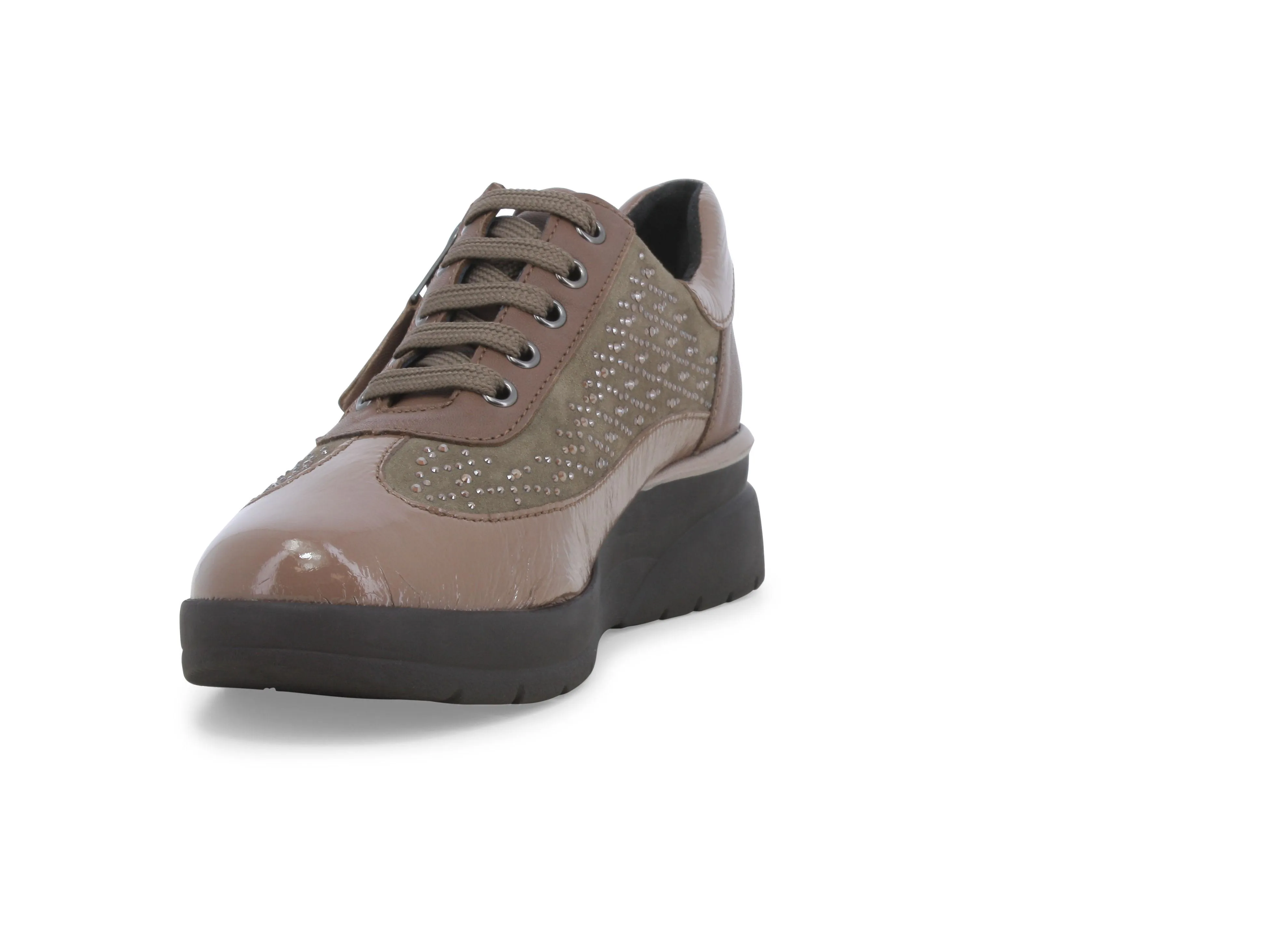 Melluso Sneakers donna in vernice e camoscio taope k55438