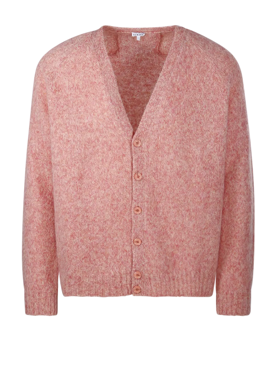MEN LOEWE PINK WOOL CARDIGAN