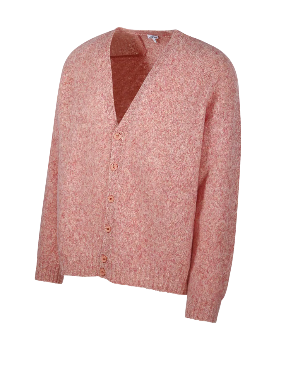 MEN LOEWE PINK WOOL CARDIGAN