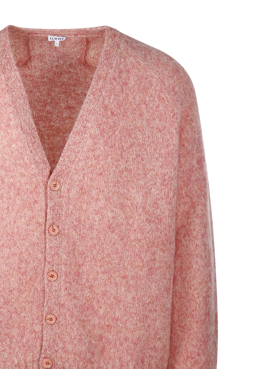 MEN LOEWE PINK WOOL CARDIGAN