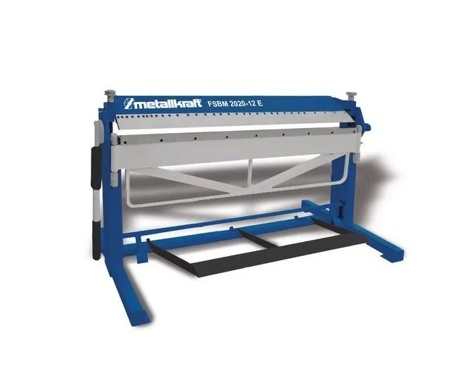 METALLKRAFT 3772130 Piegatrice a grembiale per curvatura lamiere con serraggio barra superiore, larghezza lavoro 2020mm, spessor