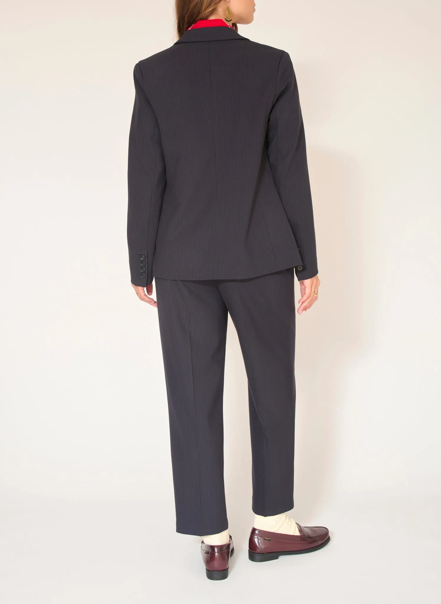  MKT   VENIA - Giacca tailleur a righe | Blu