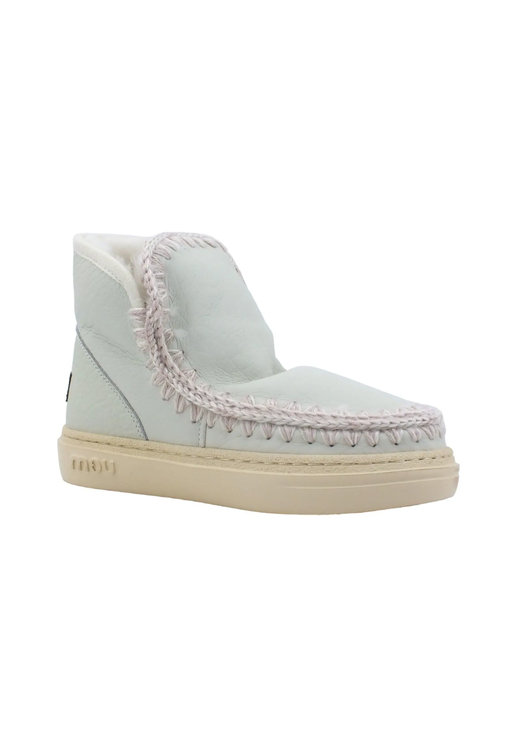 MOU Eskimo Sneaker Bold Stivaletto Pelo Nubuk White MU.FW411000B