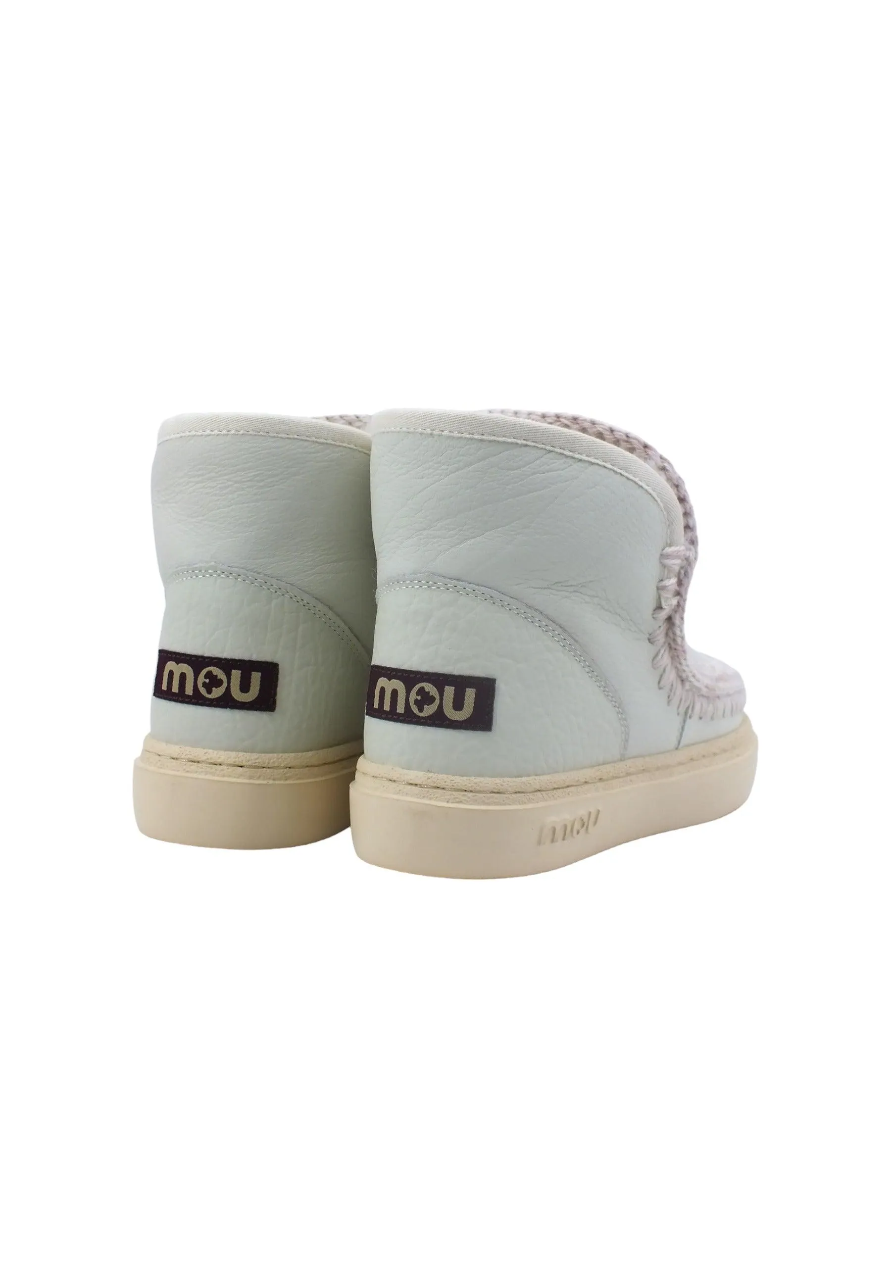 MOU Eskimo Sneaker Bold Stivaletto Pelo Nubuk White MU.FW411000B