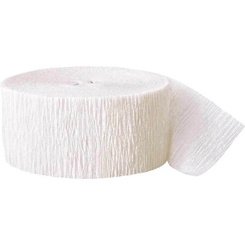 Nastro carta crespa bianco 24,6m