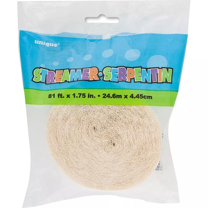 Nastro carta crespa bianco 24,6m