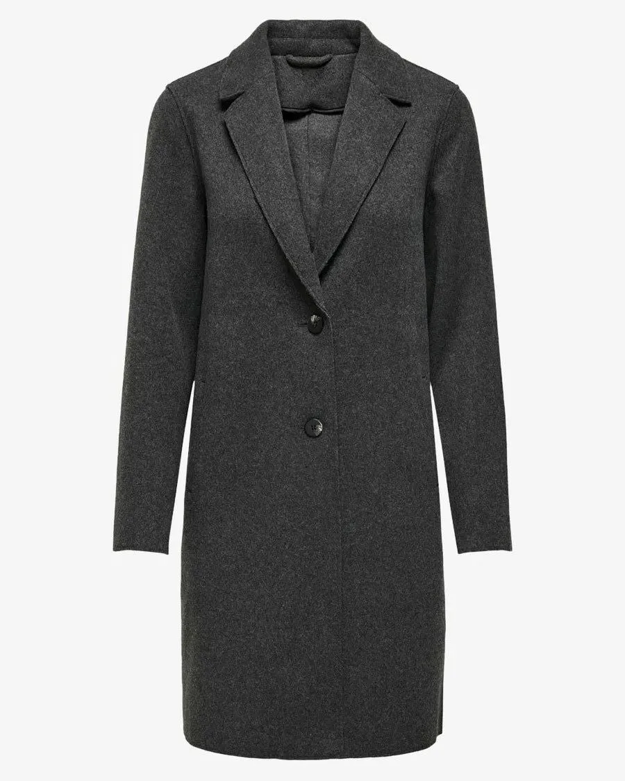 NEON & NYLON by Only - CAPPOTTO LUNGO DA DONNA GRIGIO SCURO                                            Previous productNEON & NY