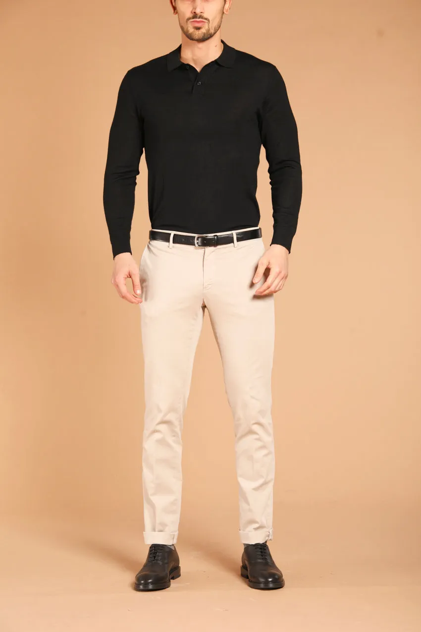 New York pantalon chino homme en gabardine stretch coupe régulière ①.