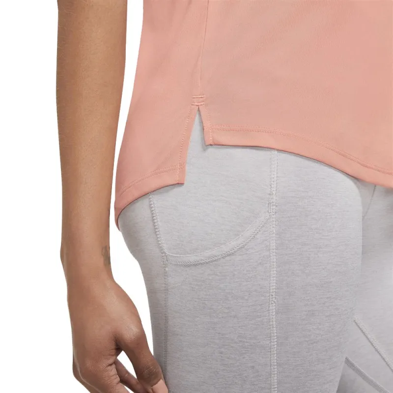 Nike Maglia Running Swoosh Lt Madder Root Bianco Donna
