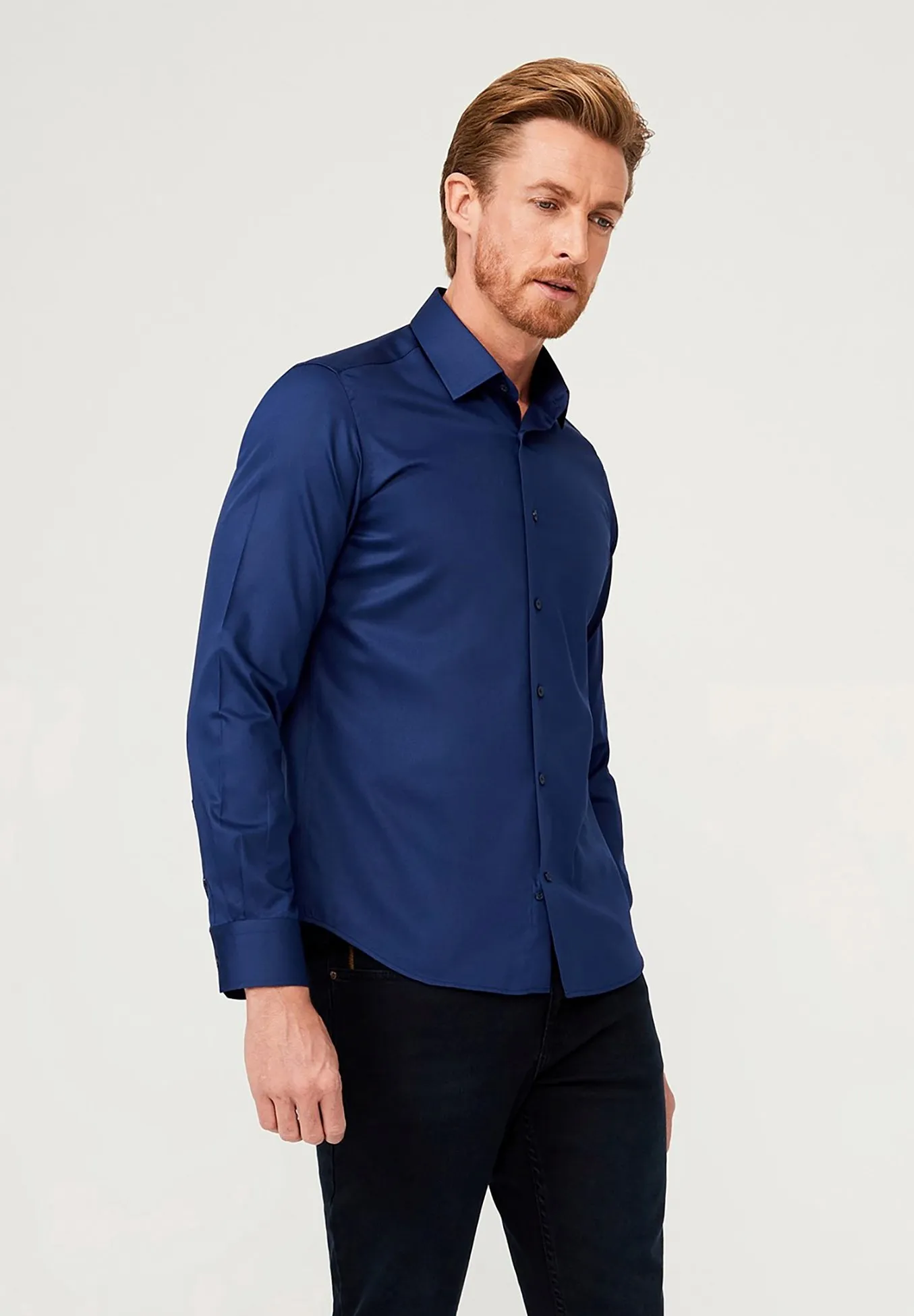 NON IRON (BUEGELFREI) SLIM FIT TALL - Camicia elegante