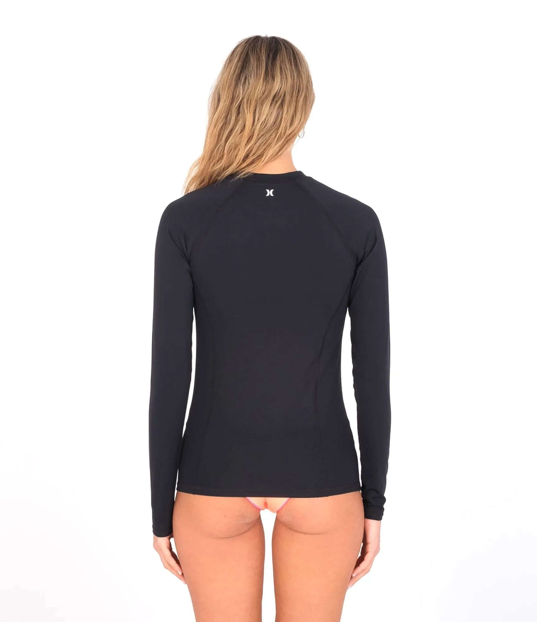 OAO SOLID MOCK NECK LS RASHGUARD - BLACK