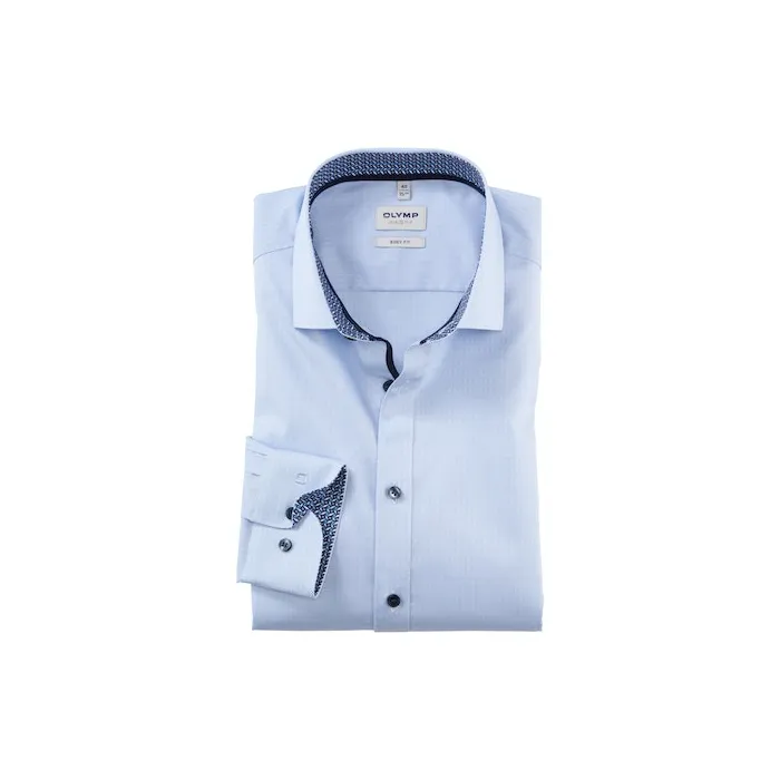 Olymp Level Five - Camicia business slim fit blu