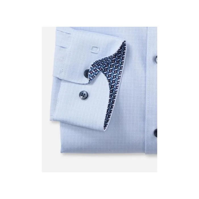Olymp Level Five - Camicia business slim fit blu