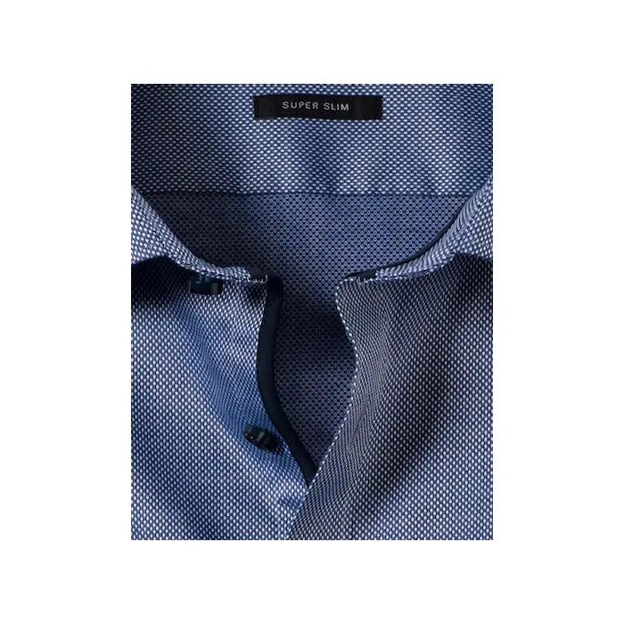 Olymp N. Sei camicia super slim a maniche lunghe Blu