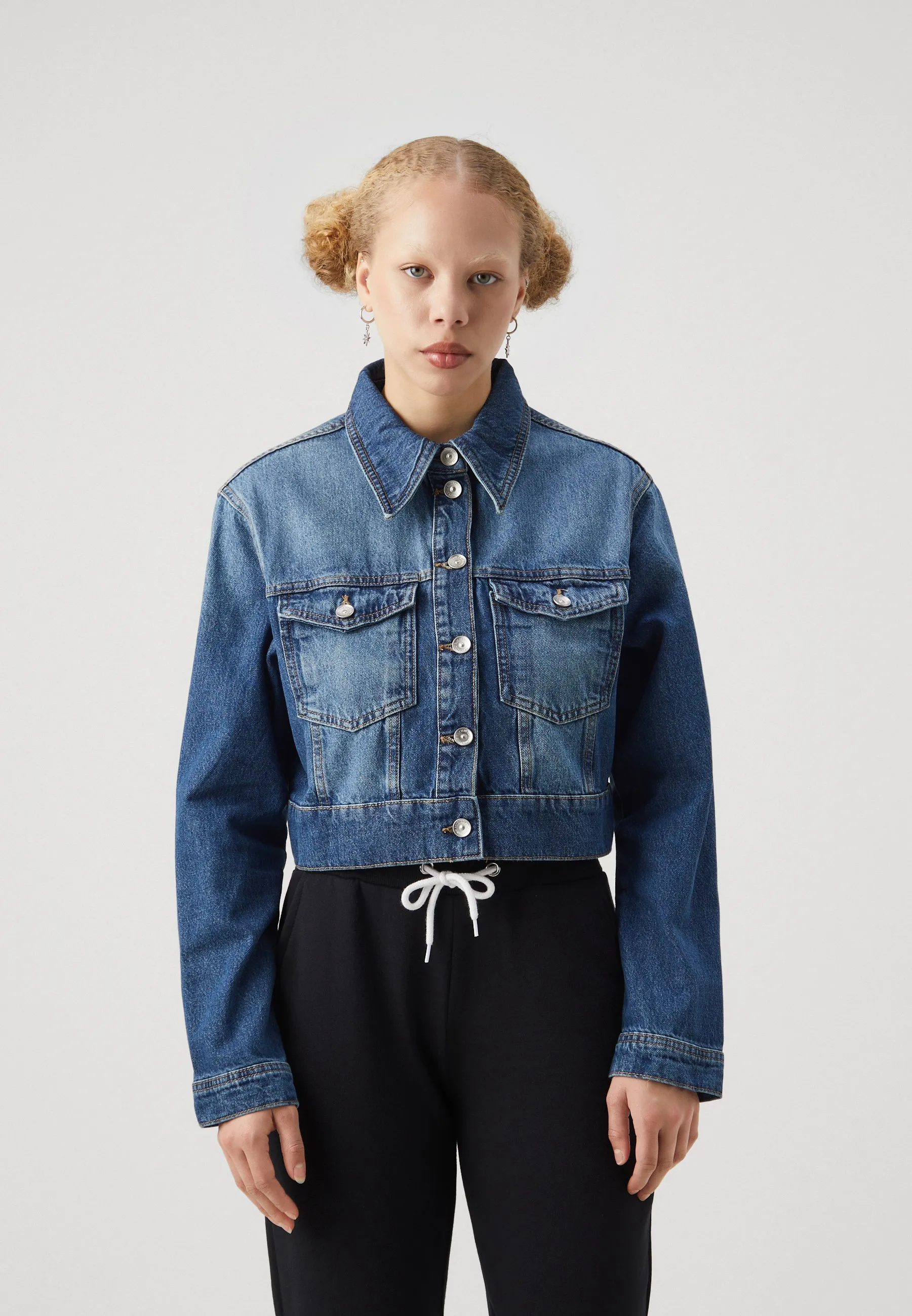ONLHEATHER WAISTBAND JACKET  - Giacca di jeans