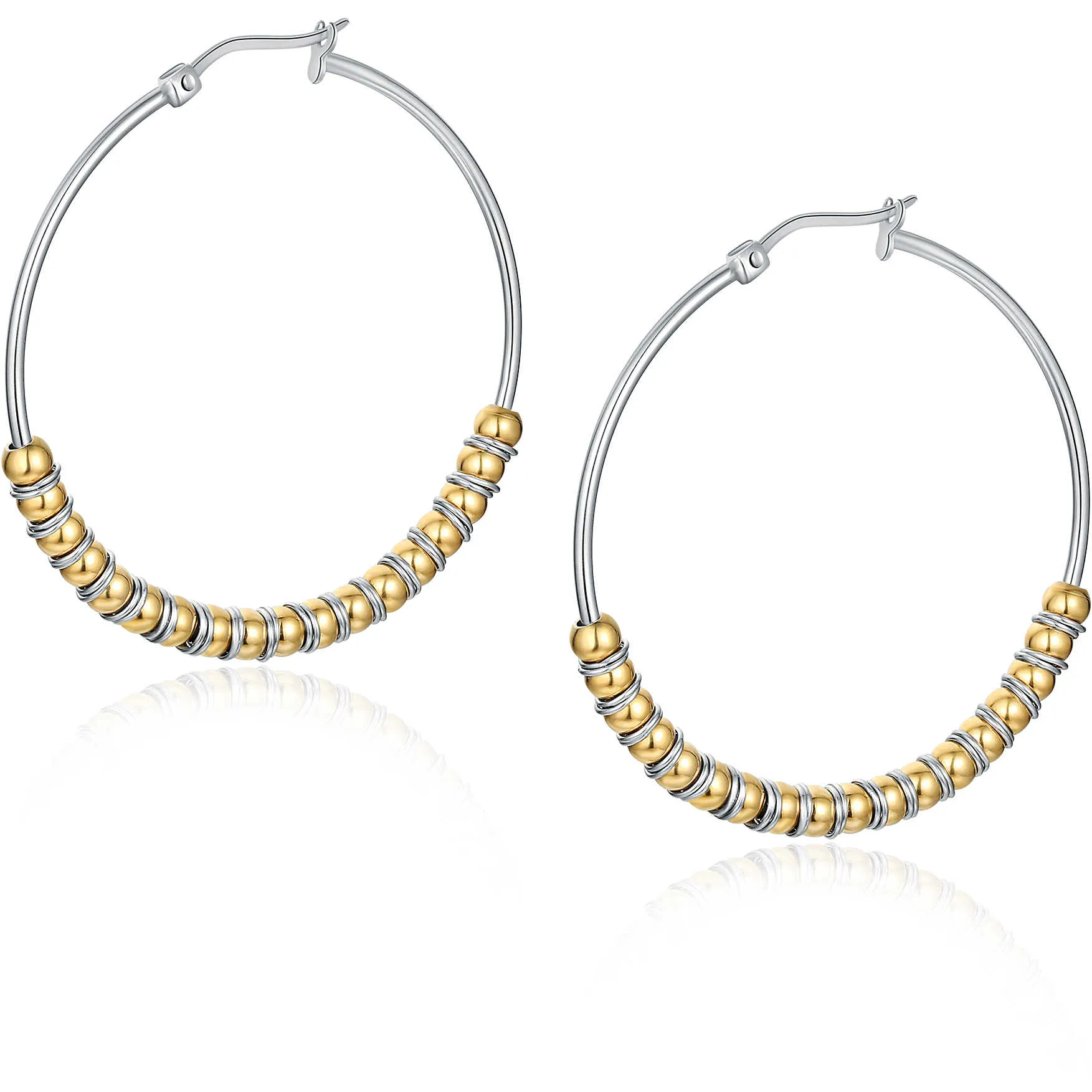 orecchini a cerchio donna Brand Bubble