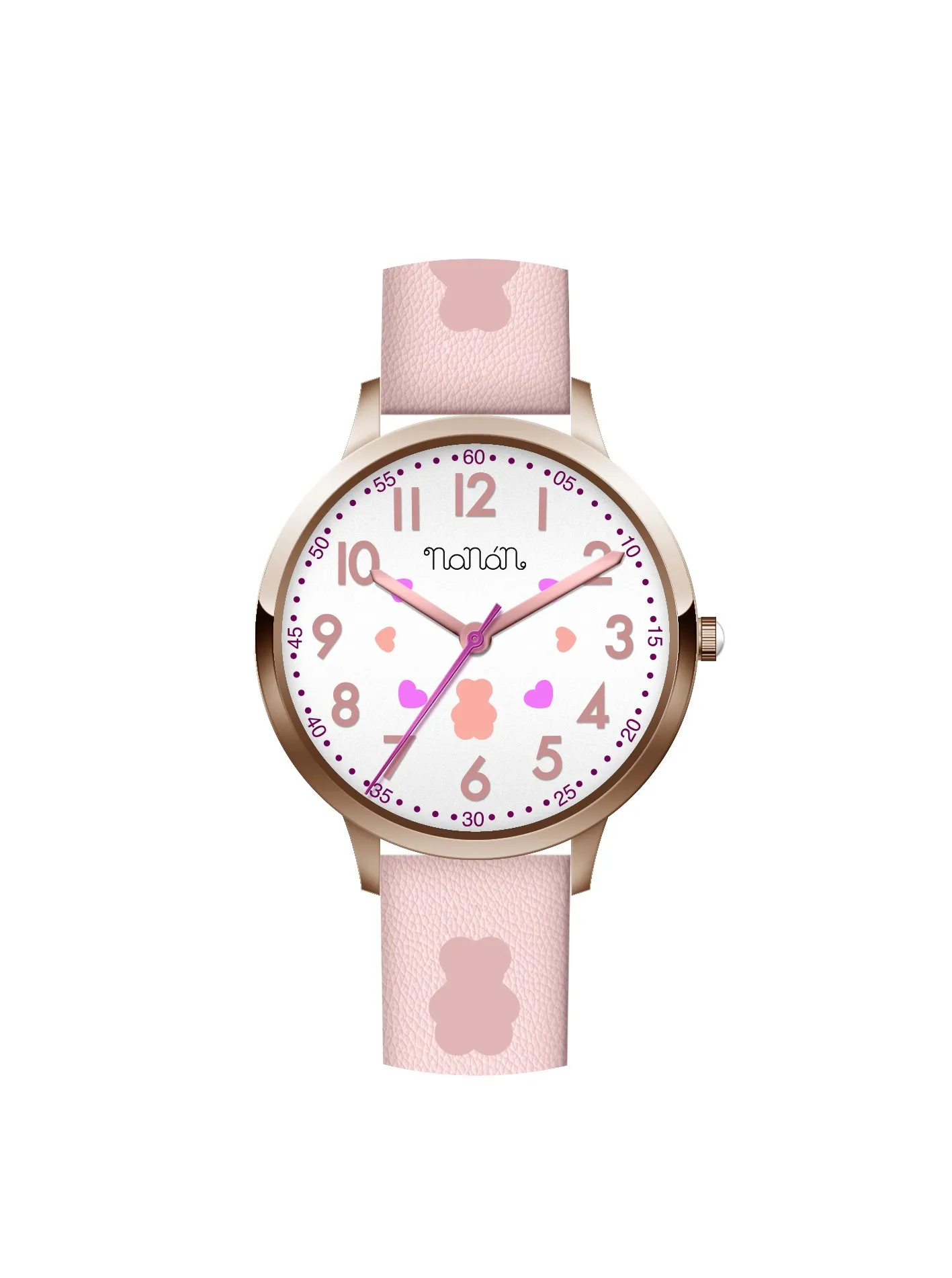 Orologio bambino bianco rosa - gold rose