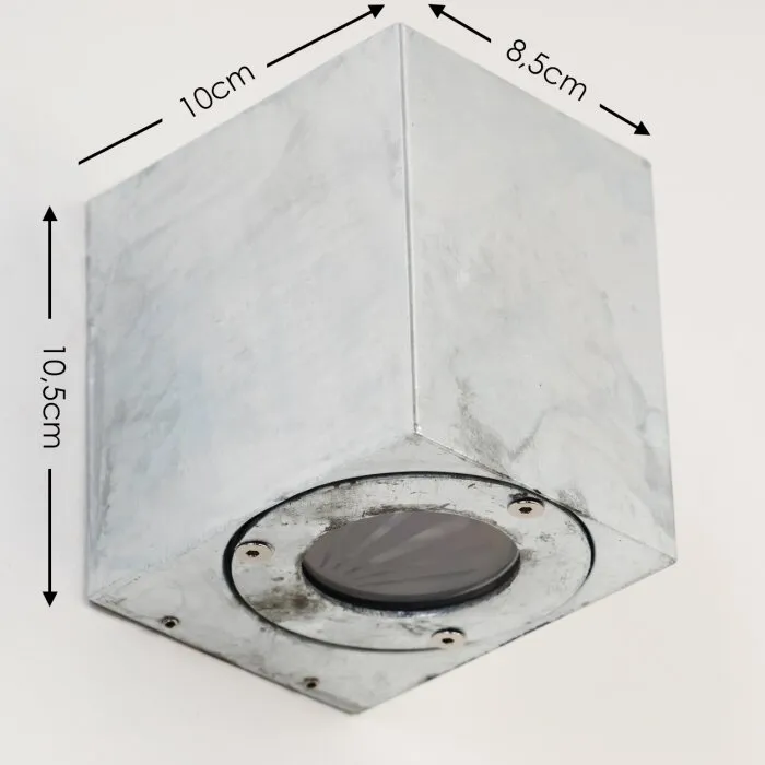 Orsa Applique da esterno LED Zincato, 2-Luci