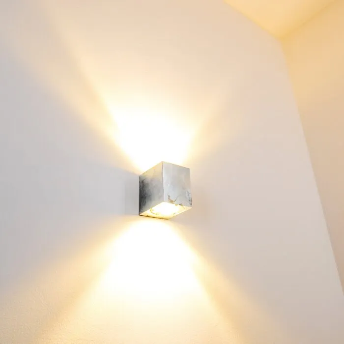 Orsa Applique da esterno LED Zincato, 2-Luci