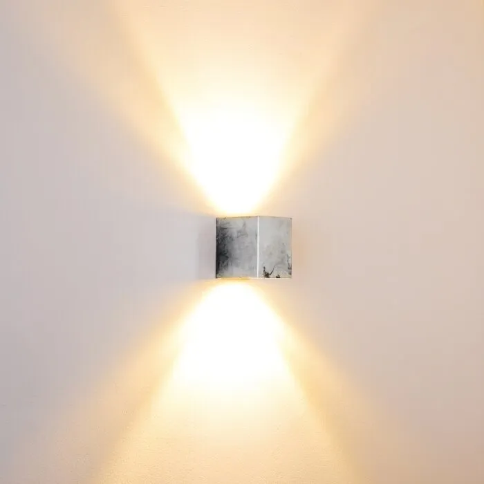 Orsa Applique da esterno LED Zincato, 2-Luci