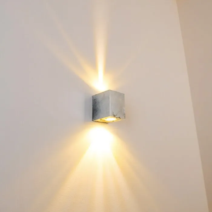 Orsa Applique da esterno LED Zincato, 2-Luci